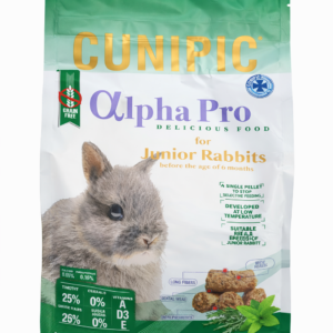 Pellet Cunipic Alpha Pro Junior Rabbits 1,75 kg, alimento completo alto en fibra para conejos jóvenes
