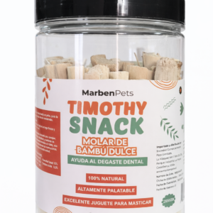 MarbenPets Timothy Snack Molar de Bambú Dulce 100% natural para desgaste dental en conejos